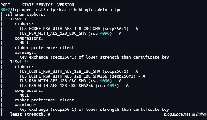 weblogic 全版本 解决 SSL/TLS 服务器瞬时 Diffie-Hellman 公共密钥过弱【原理扫描】 weblogic 全版本 解决 SSL/TLS 服务器瞬时 Diffie-Hellman 公共密钥过弱【原理扫描】